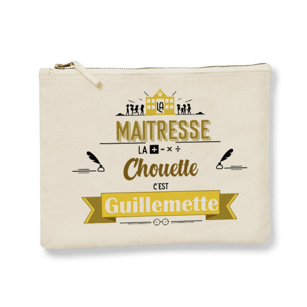 pochette personnalisée maîtresse la plus chouette