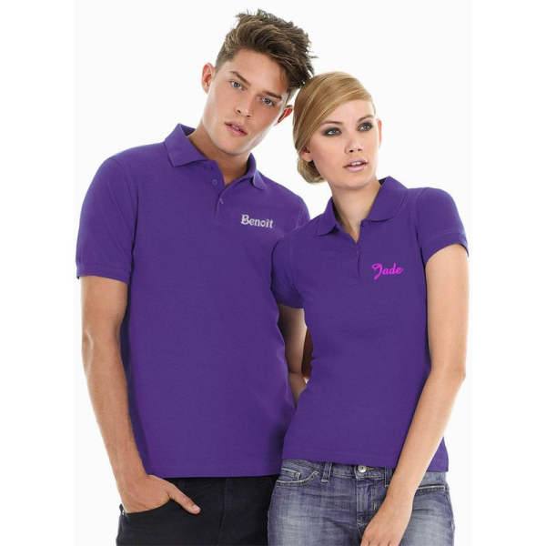 Polo brodé pour homme et femme