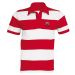Polo à rayures rouge et blanc