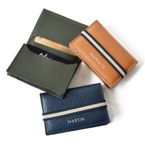 Porte-cartes personnalisé en cuir Porte-cartes personnalisé en cuir