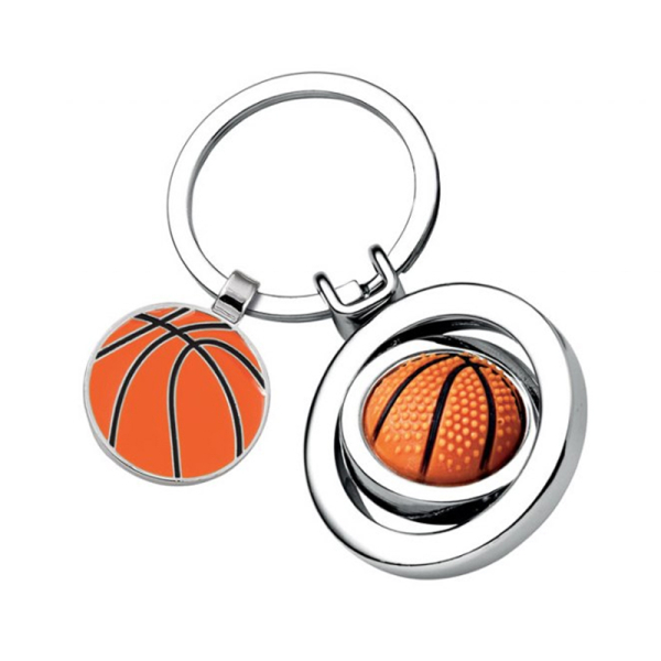 Porte clés ballon de basket gravé