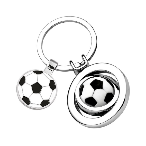 Porte clés ballon de foot gravé