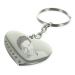 Porte clés coeur strass personnalisé