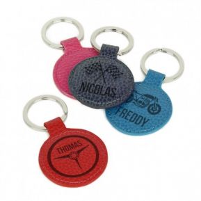 Porte-clés de voiture en cuir gravé Porte-clés de voiture en cuir gravé