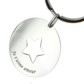 Porte-clés étoile personnalisé