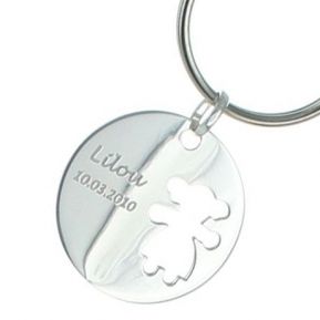 Porte-clés chérubin ajouré fille Porte-clés chérubin ajouré fille