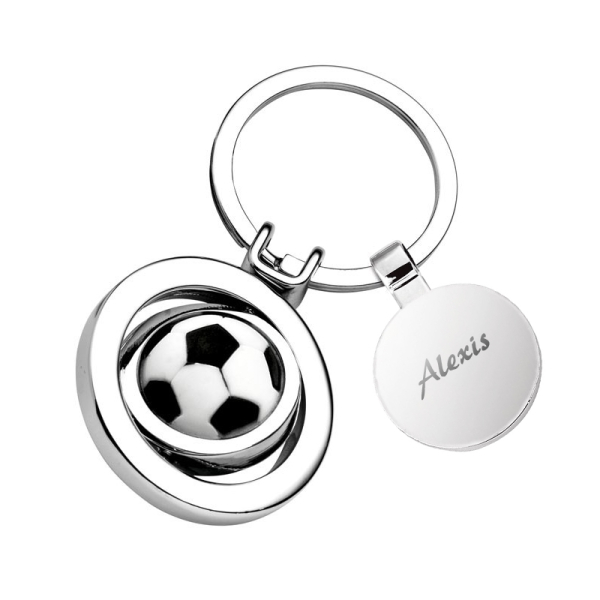 Porte clés ballon de foot personnalisé