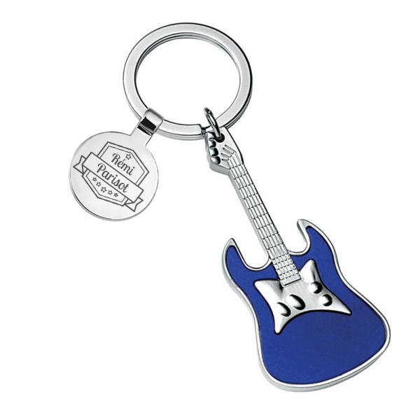 Porte-clés guitare gravé
