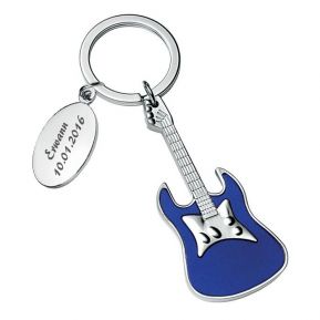 Porte-clés guitare gravé Porte-clés guitare gravé