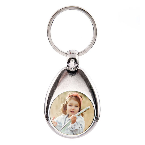 Porte clef jeton caddie avec photo à imprimer