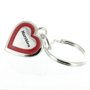 Porte-clés Saint Valentin gravé Porte-clés Saint Valentin gravé