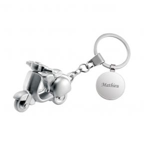 Porte-clés scooter gravé