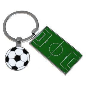 Porte-clés terrain de foot gravé Porte-clés terrain de foot gravé