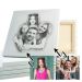 Montage portrait fusain