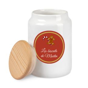 Pot à biscuits de Noël personnalisé Pot à biscuits de Noël personnalisé
