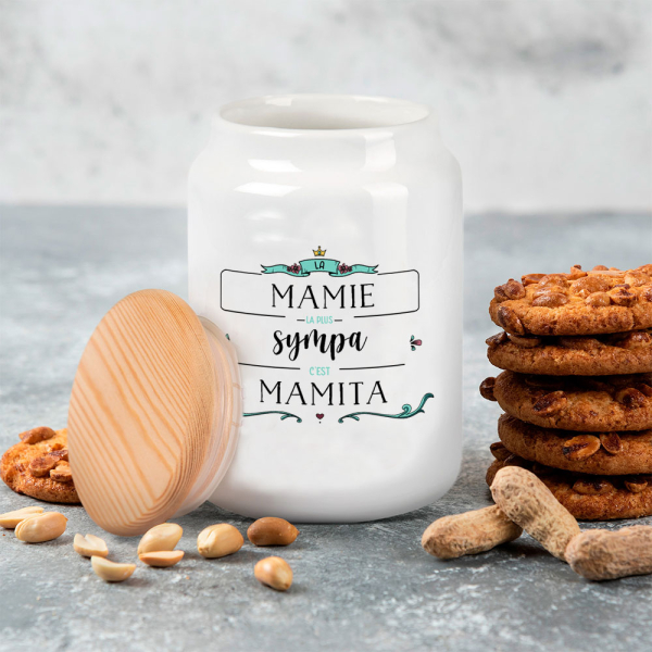 Pot à biscuits personnalisé Merveille