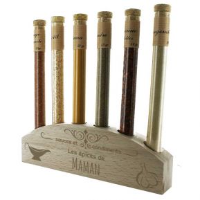 Coffret 6 épices sauces et condiments