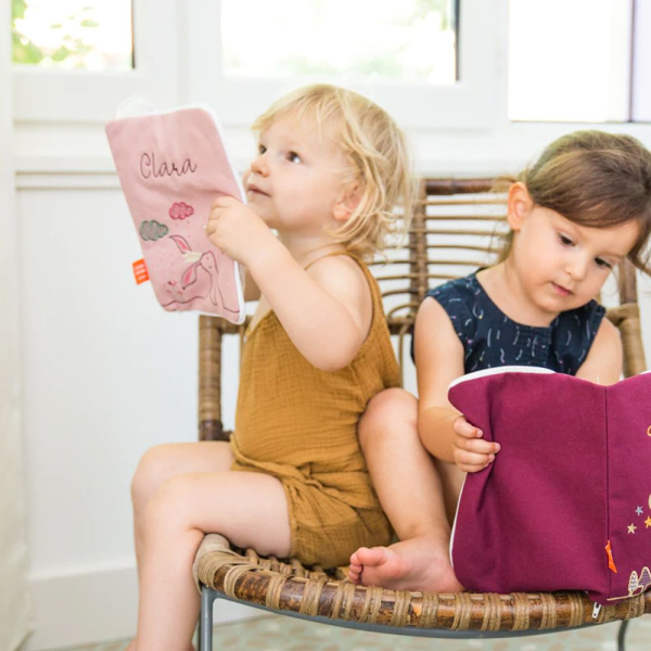 protège carnet de santé personnalisé lapin poudré