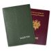Etui passeport vert personnalise en cuir