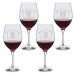 Lot de 4 verres à vin personnalisés