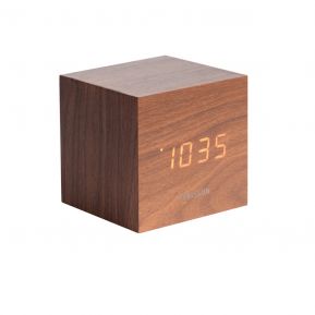 Réveil cube en bois à LED
