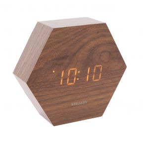 Réveil hexagonal en bois Réveil hexagonal en bois