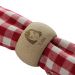 Rond de serviette We are Family en bois