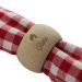 Rond de serviette en bois motif dauphin