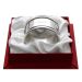 Coffret rond de serviette serti en argent massif