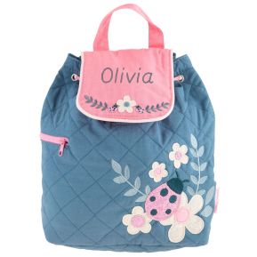 Sac à dos enfant personnalisé, bébé, crèche, école, maternelle, 0-3 ans,  prénom disponible, double gaze, bleu marine ou framboise, fait main en  France