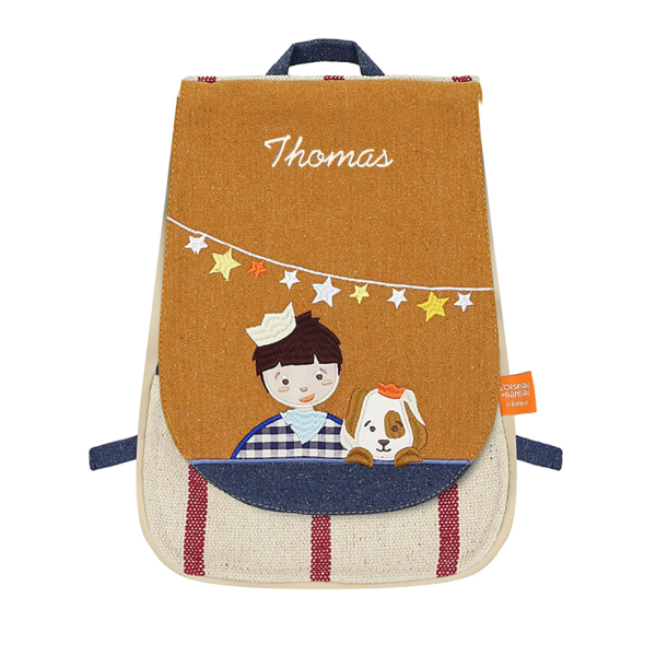 Sac à dos enfant et chien personnalisé