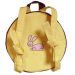 Sac à dos rond personnalisé jaune