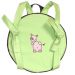 Arrière du sac à dos rond personnalisé vert anis