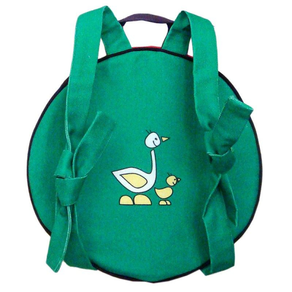 Arrière du sac à dos rond personnalisé vert sapin