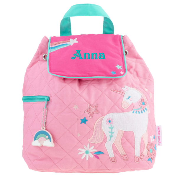 Sac à dos Licorne rose personnalisé