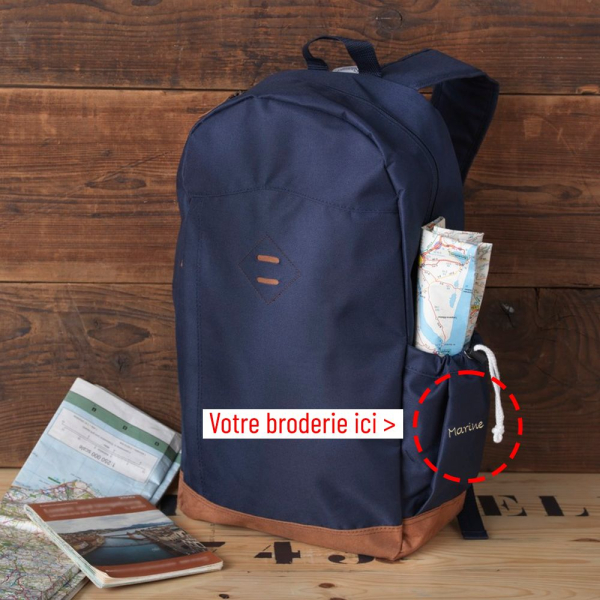 Sac à dos Chester brodé prénom
