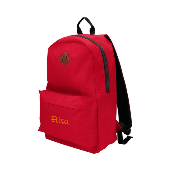Sac à dos Collège rouge brodé prénom