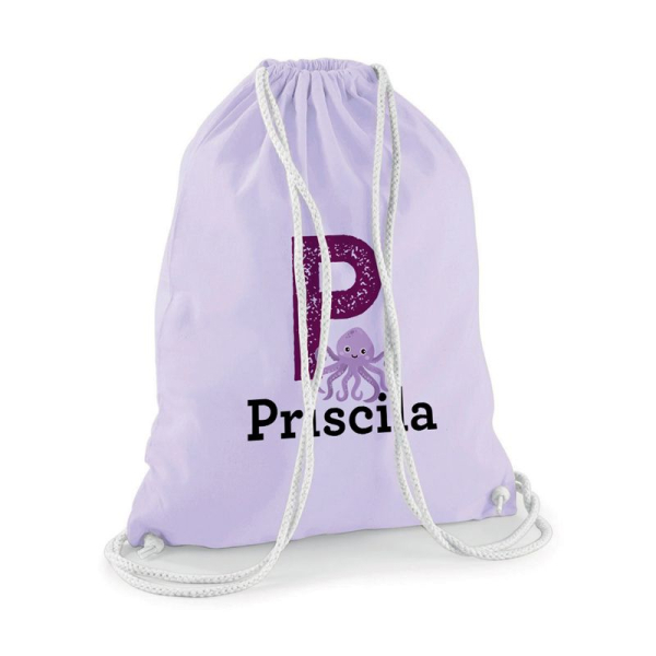 Sac de loisir lavande Alphabet