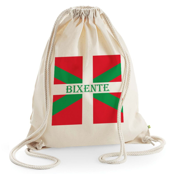 Sac de loisir Pays Basque personnalisé avec un prénom