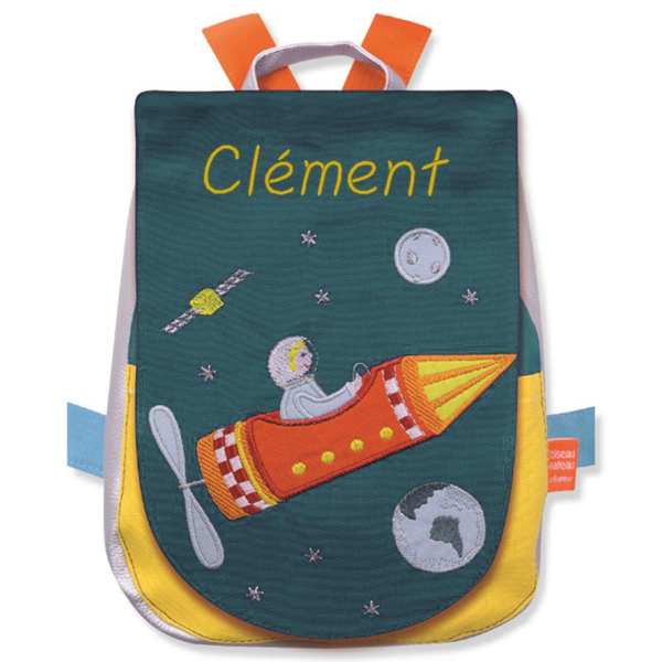 Sac à dos L'oiseau bateau fusée personnalisé