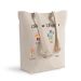 Sac shopping personnalisé famille ours