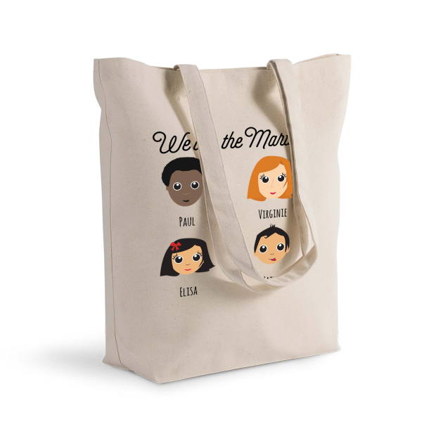 Sac shopping personnalisé We Are Family