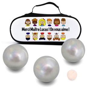 Sacoche pétanque personnalisée Merci Maîtresse