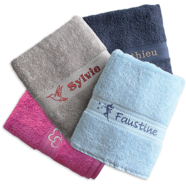 Serviette de bain personnalisée