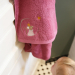 Serviette enfant personnalisée 70 x 140 cm - Souris Framboise
