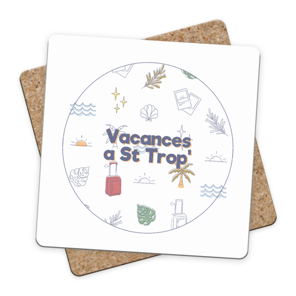 sous-verres vacances à la mer