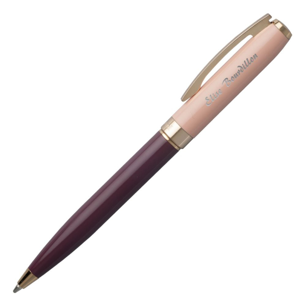 Stylo bille Cacharel Bird bordeaux personnalisé