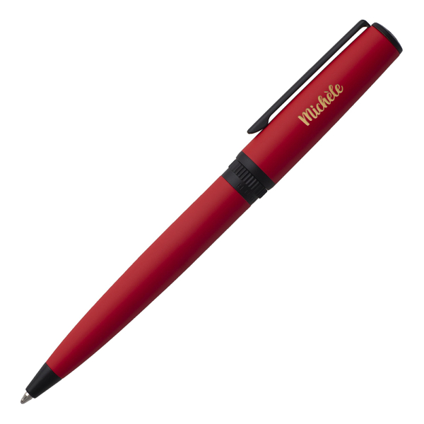 Stylo bille Hugo Boss Gear Matrix rouge personnalisé