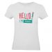 T-shirt Hello gris