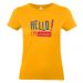 T-shirt Hello jaune